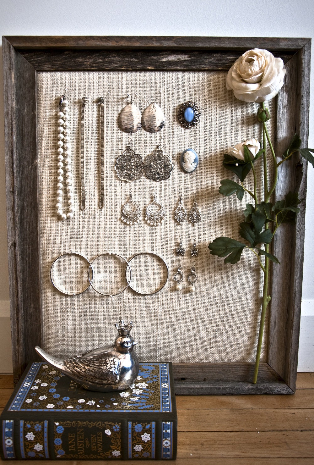 Shabby Chic Jewelry Pinboard 16X20