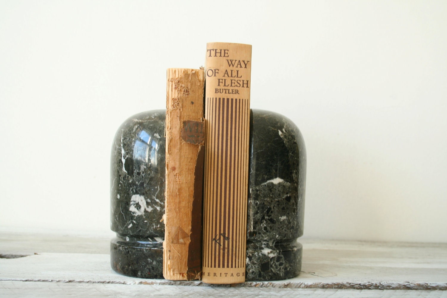 Vintage Marble Bookends