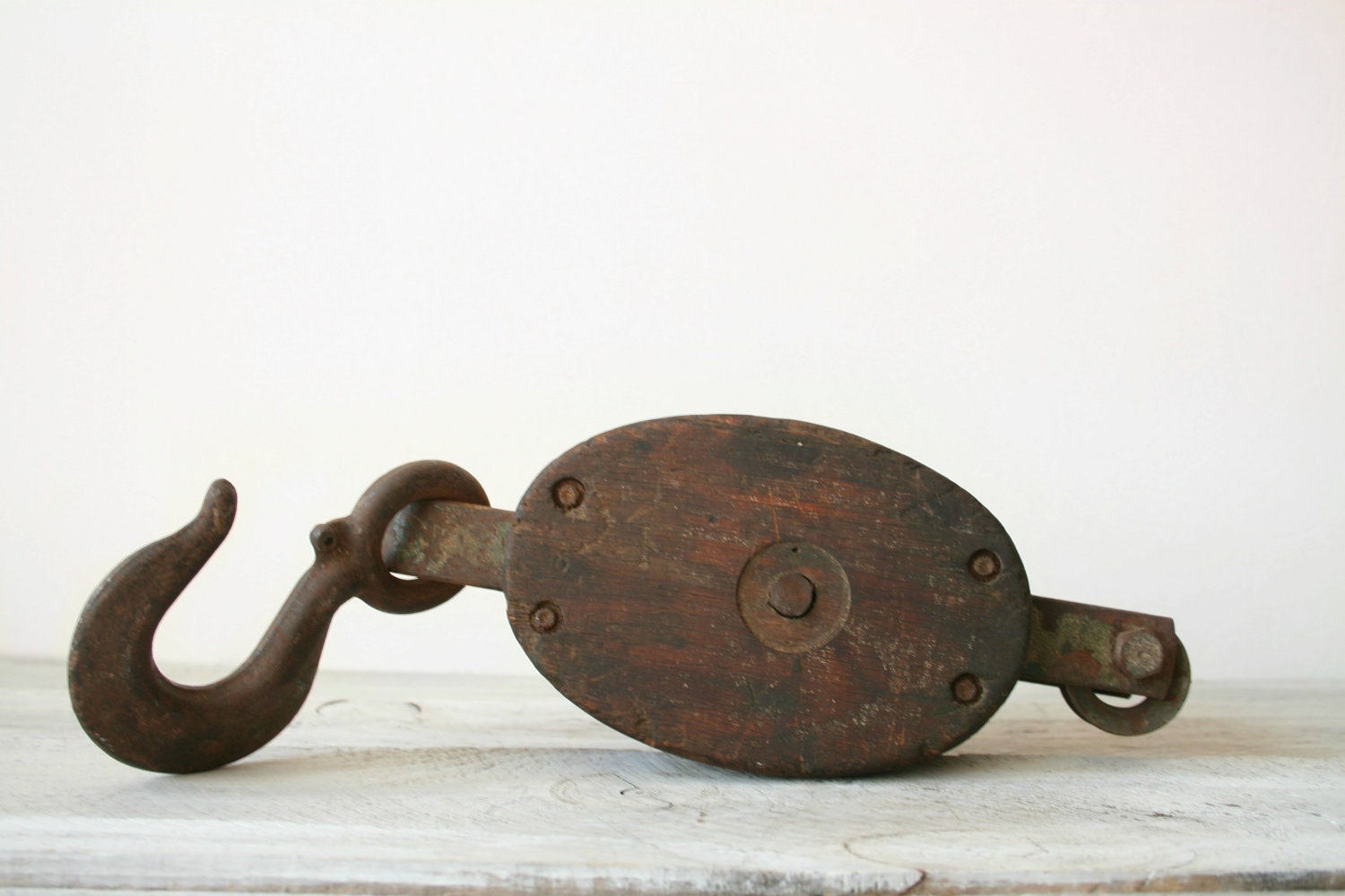 Industrial Block Wood Pulley