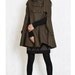 Cape,Winter hoodie Coat in GREEN, winter double breasted cloak , women cape ,clothing, Size XS,S,M,L, 70% wool (FM003B)