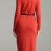 spring dress orange Dress long sleeves dress knitwear cotton dress Sexi party dress /formal dress red (FM004)