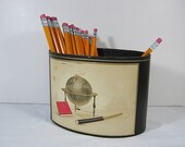Vintage Desk Basket MAD MEN Retro Office Stylecraft Storage Holder