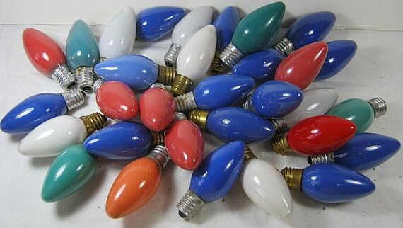 Vintage CHRISTMAS Tree LIGHTS C9 Indoor Outdoor Display 36 Replacement
