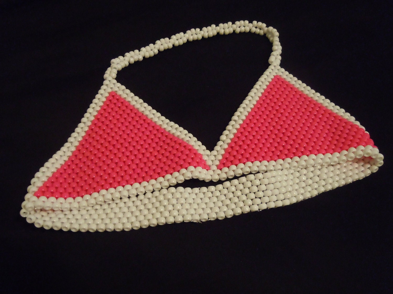 Pink and White Kandi Bra 32D