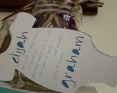 custom onesie baby shower invite or birth announcement