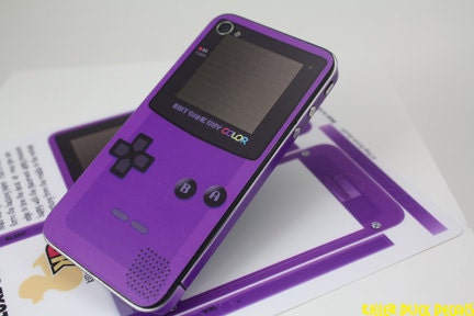 Deluxe Edition Game Guy Color Purple iPhone 4s / Verizon 4  Decal Skin