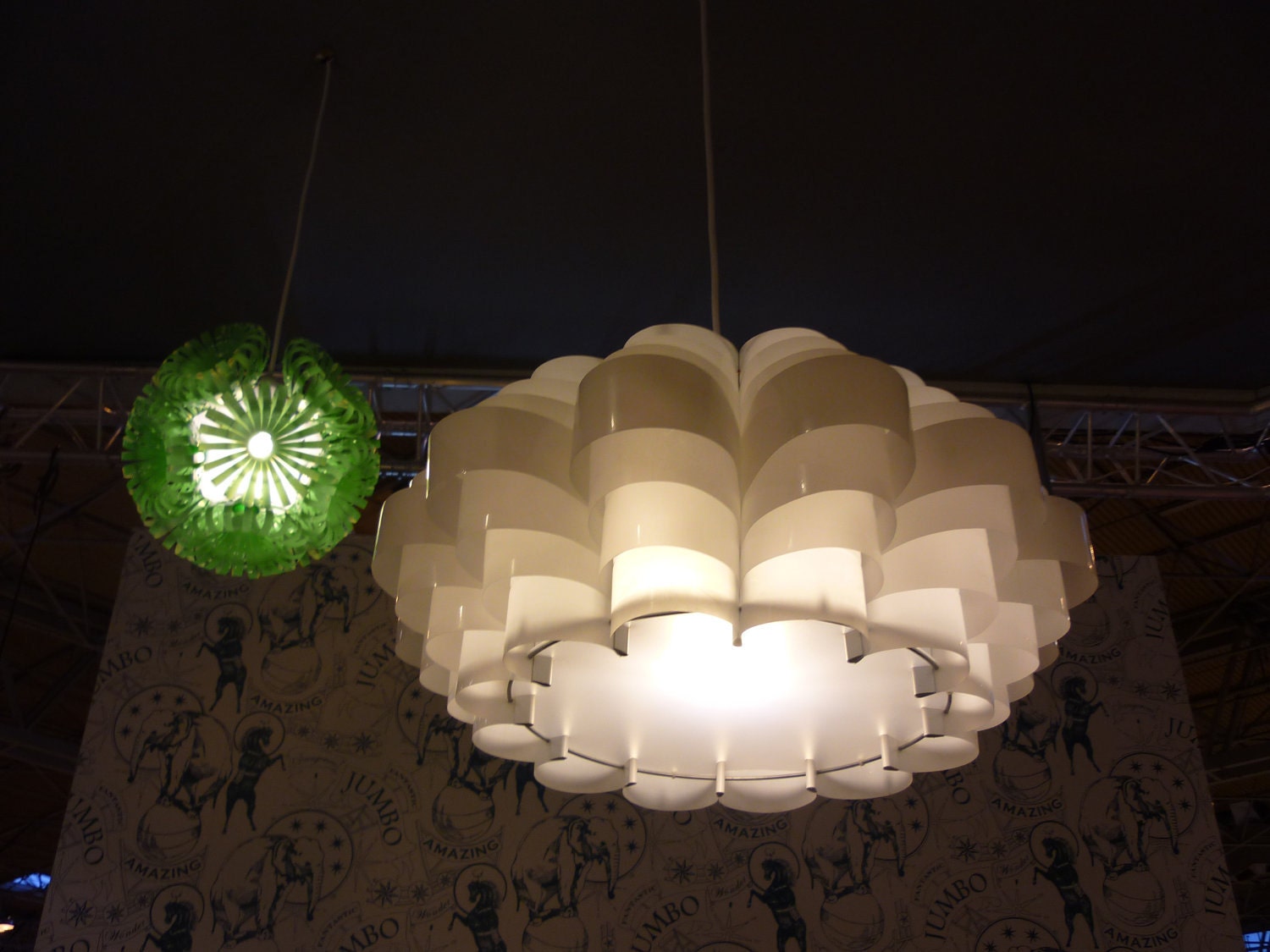 Daisy 24 (large) - Plastic Bottle Ceiling lampshade