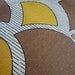 70's vintage mustard brown upholstery fabric