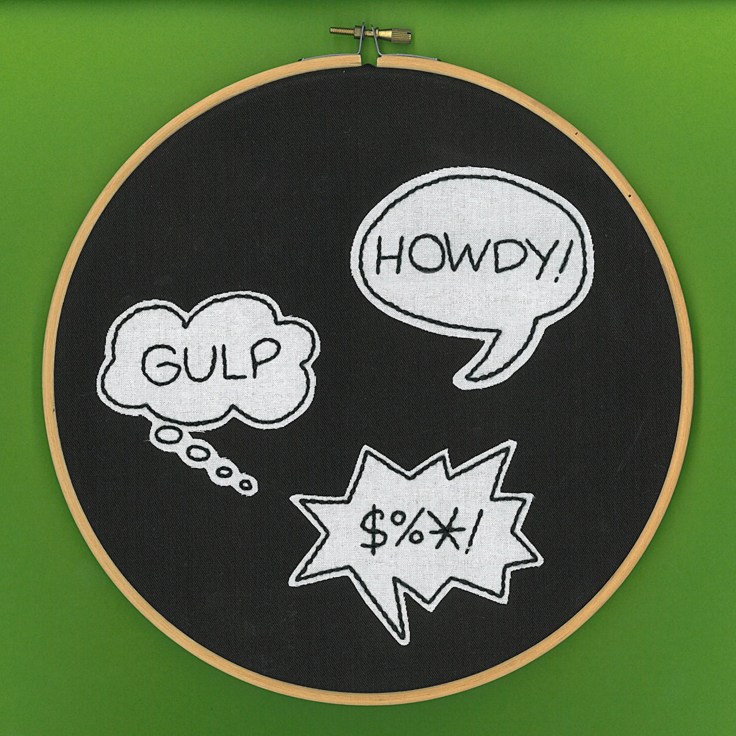 Comics ABC embroidery pattern PDF