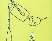 Robot with Flower embroidery pattern PDF