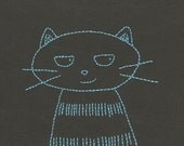 Sly Cat PDF Embroidery Pattern