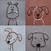 Embroidered Dogs - PDF pattern