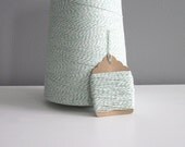 25 Yards of Light Green and White Baker's Twine
