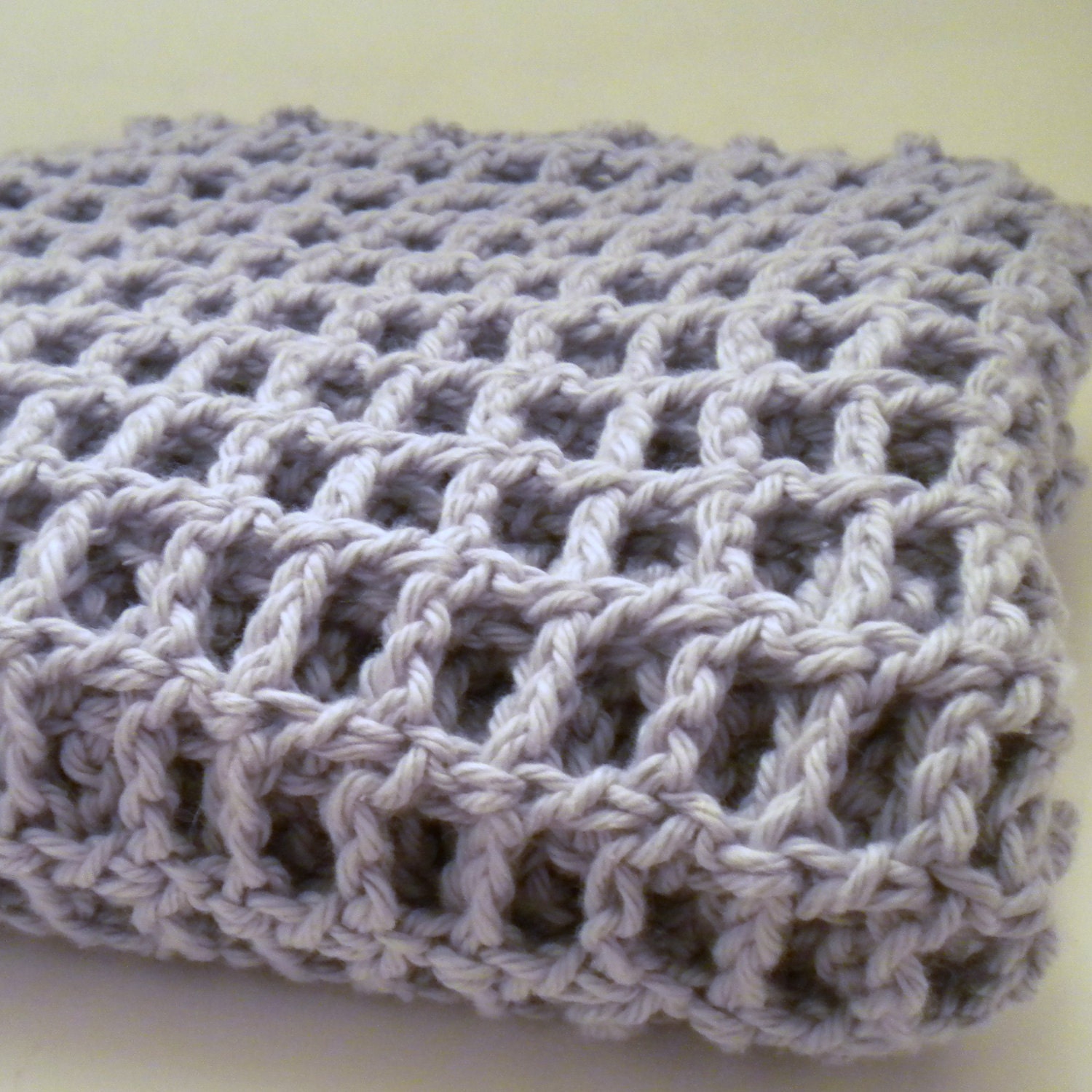 Lacy Mini Baby Blanket - Crochet - Newborn - Wrap - Photo Prop