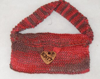 Lined Knitted "Knit" Wallet