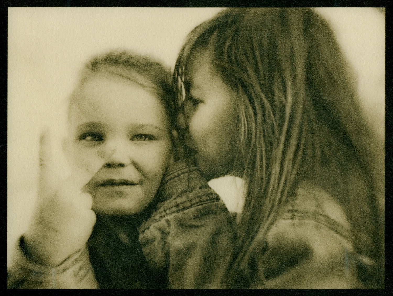 The Secret Cyanotype, Tea Stained alternative process fine art print 7 x 9.25