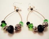 Recycled Guitar String Hoop Earrings