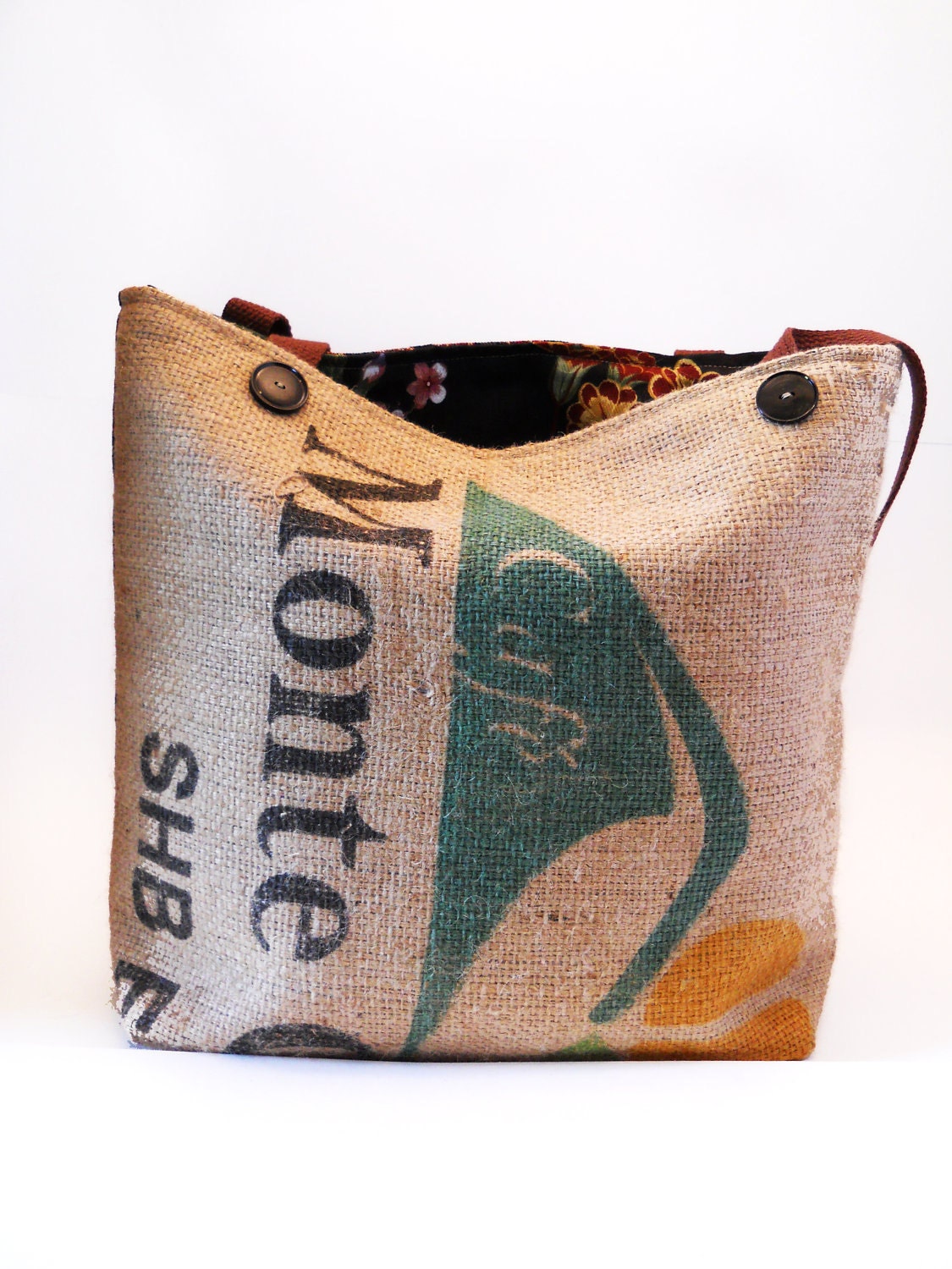 Recycled Coffee Sack Tote Bag