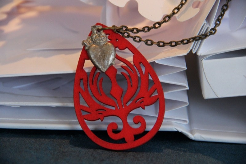 Heart of Mexico Adventurer Geek Girl Necklace