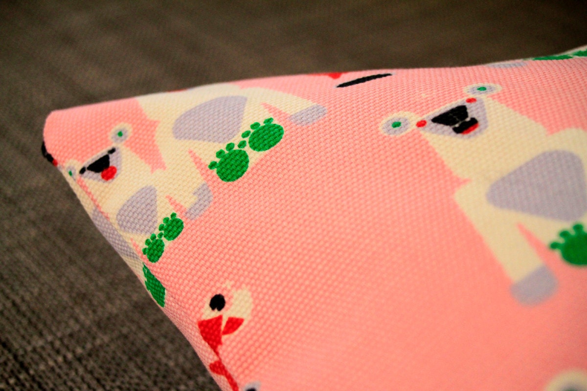 Marimekko Jääkarhu pillow cover in pink, 45x45cm (18x18") - Throw pillow - Cushion case
