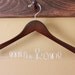 Personalized Bridal WALNUT Hanger for Brides and Bridesmaids