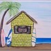 8x10" surf shack canvas