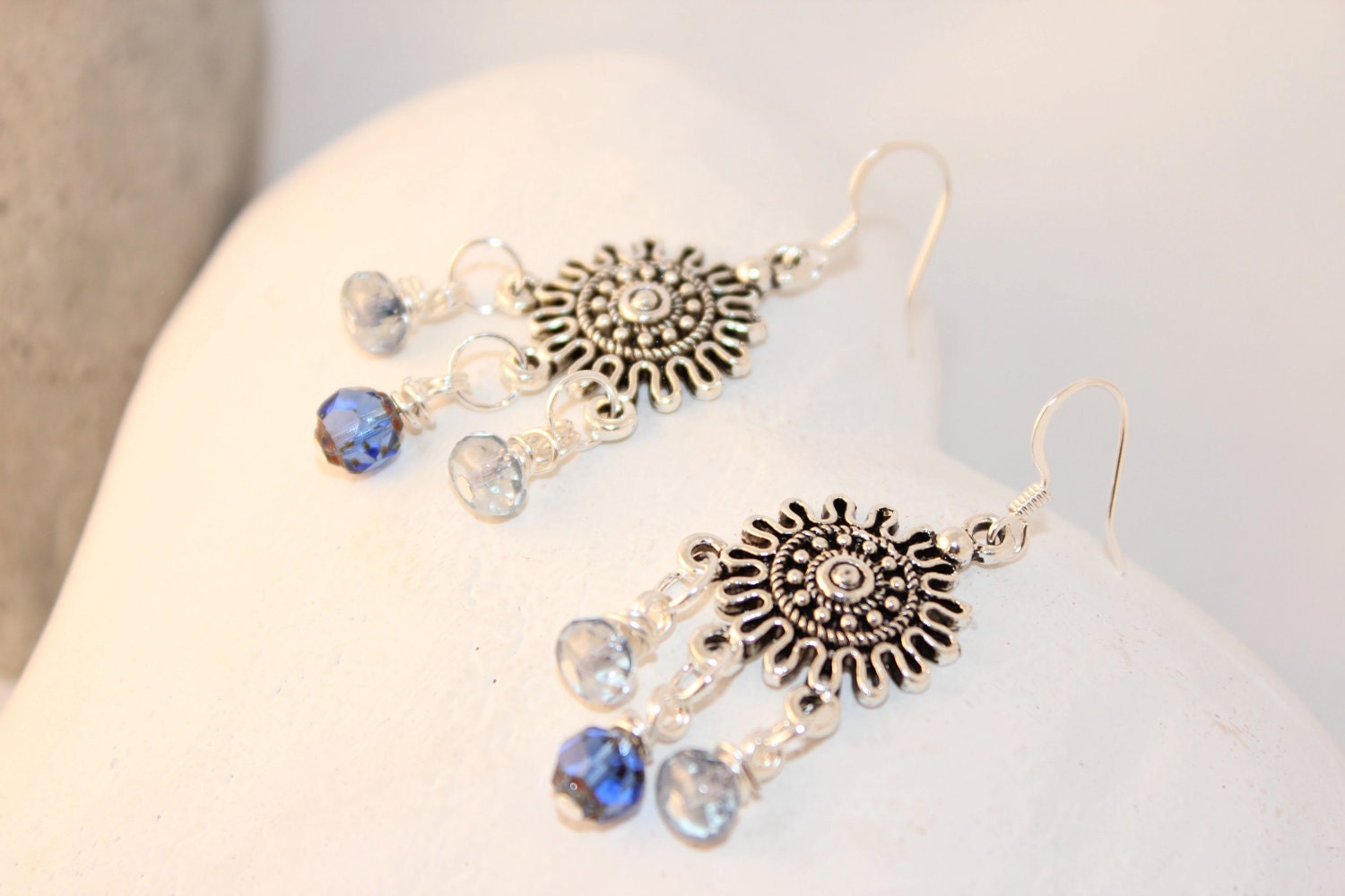 Molokai Ocean Blues and Sun Earrings