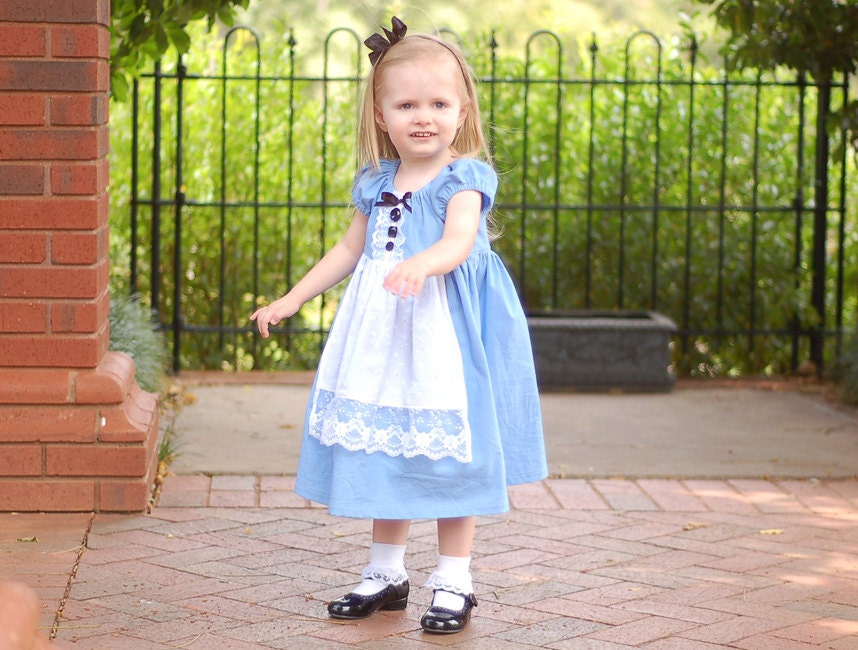 Alice in Wonderland Disney vacation dress, dress up or photo prop by littleellaroo