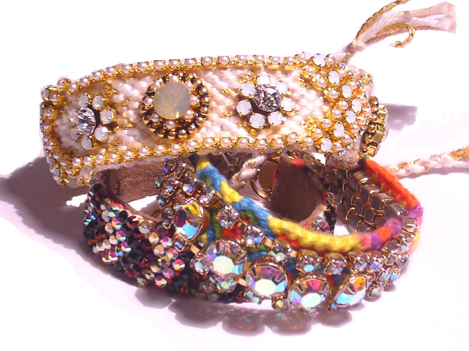 Vintage Rhinestone Friendship Bracelet - The Original PURESSE Line (made to order)