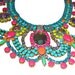 One of a Kind Neon Handpainted Vintage Rhinestone Necklace - Example