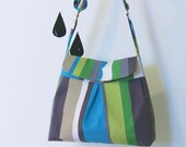 Multi colored striped bag