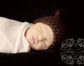 Chocolate and Chunky Wool Bear  Photography Prop- Newborn to 12 months