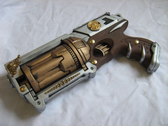 Steampunk Gun - "Mistral" Heavy Revolver
