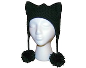 Black Cat Tassels Hat