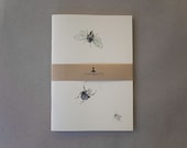 Bug me & Dot line. 2 Notebooks in recycled paper.