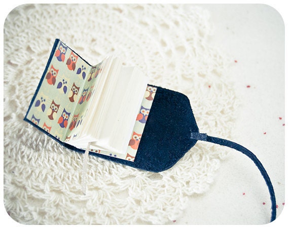 Tiny black book brooch - handmade jewelry