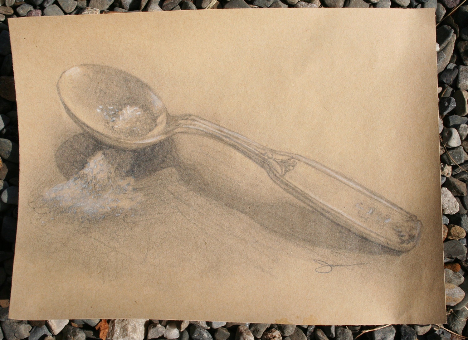 PRINT AVAILABLE ONLY - Sketch 20 - A Spoon Full - Over Morning Coffee August 2011 Series