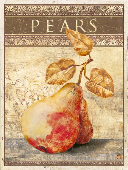 Pears, Golden 12x16"