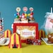 Vintage Carnival Circus Printable Birthday Party Package - Primary Colors - DIY Print