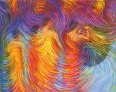 Energy Clearing Painting - Buddhist Monks Giclee Print