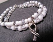 Hope for a cure cancer awareness bracelet.