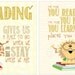 Read children's room print - Giraffe from the safari series