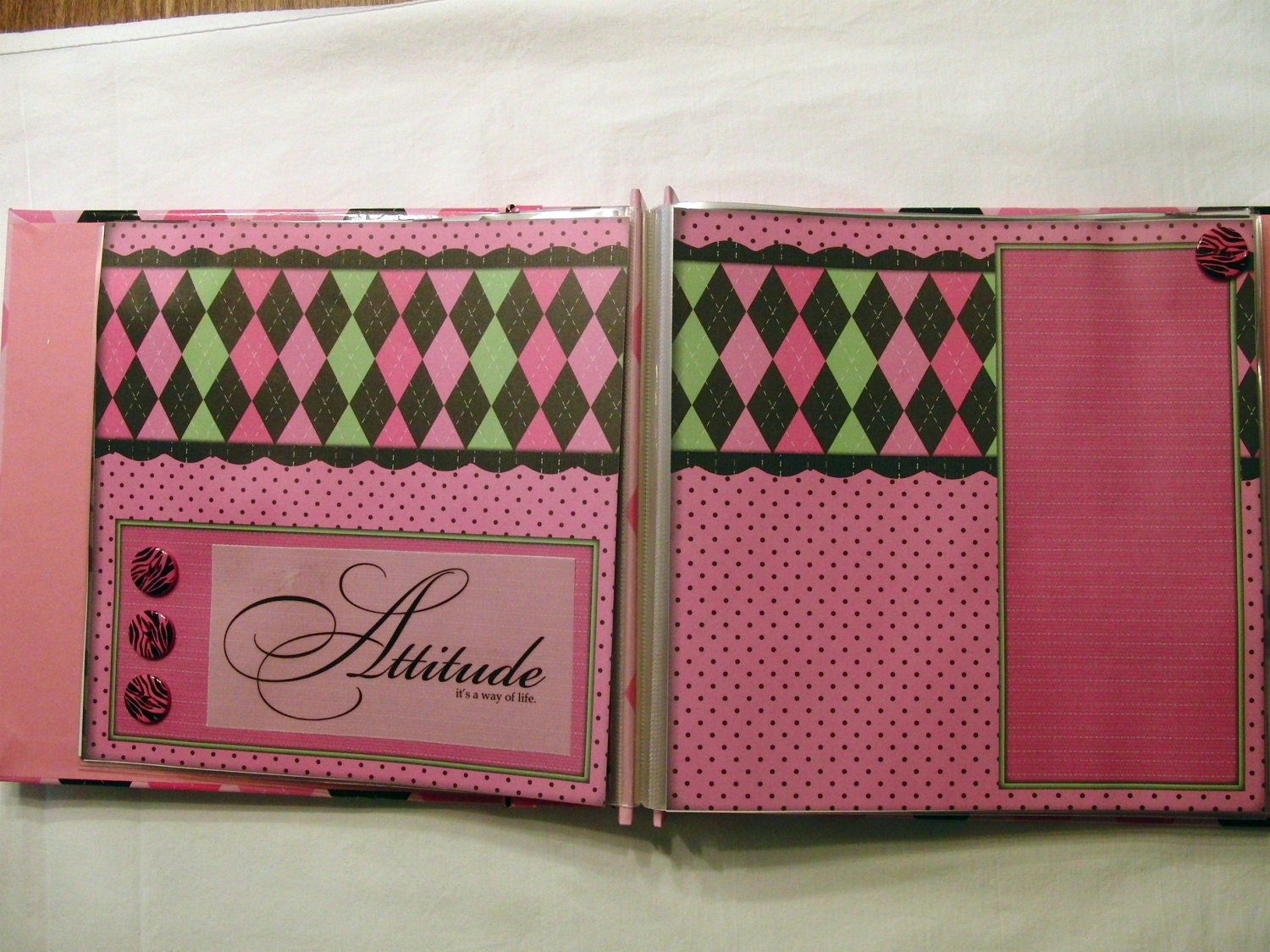 Premade Scrapbook Diva Princess 8x8 Ready made Scrapbook