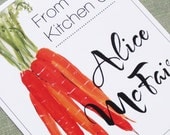 From the Kitchen of Labels or Cooks Stickers with Carrots