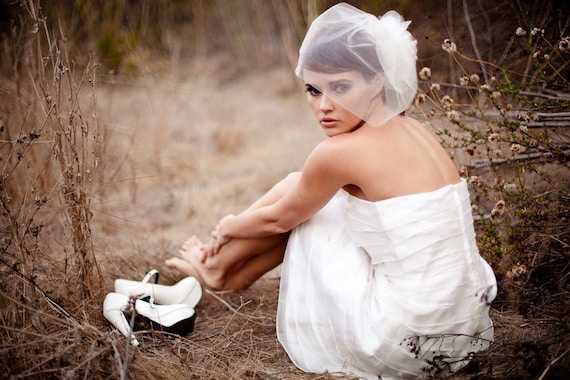 Imani - Short Wedding Dress, Organza