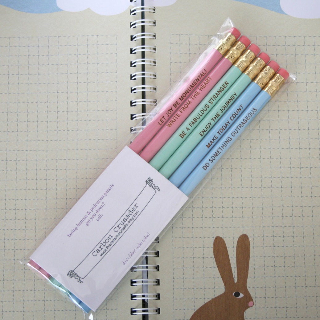 I heart nerds. 3 pencils in grey back to school supplies