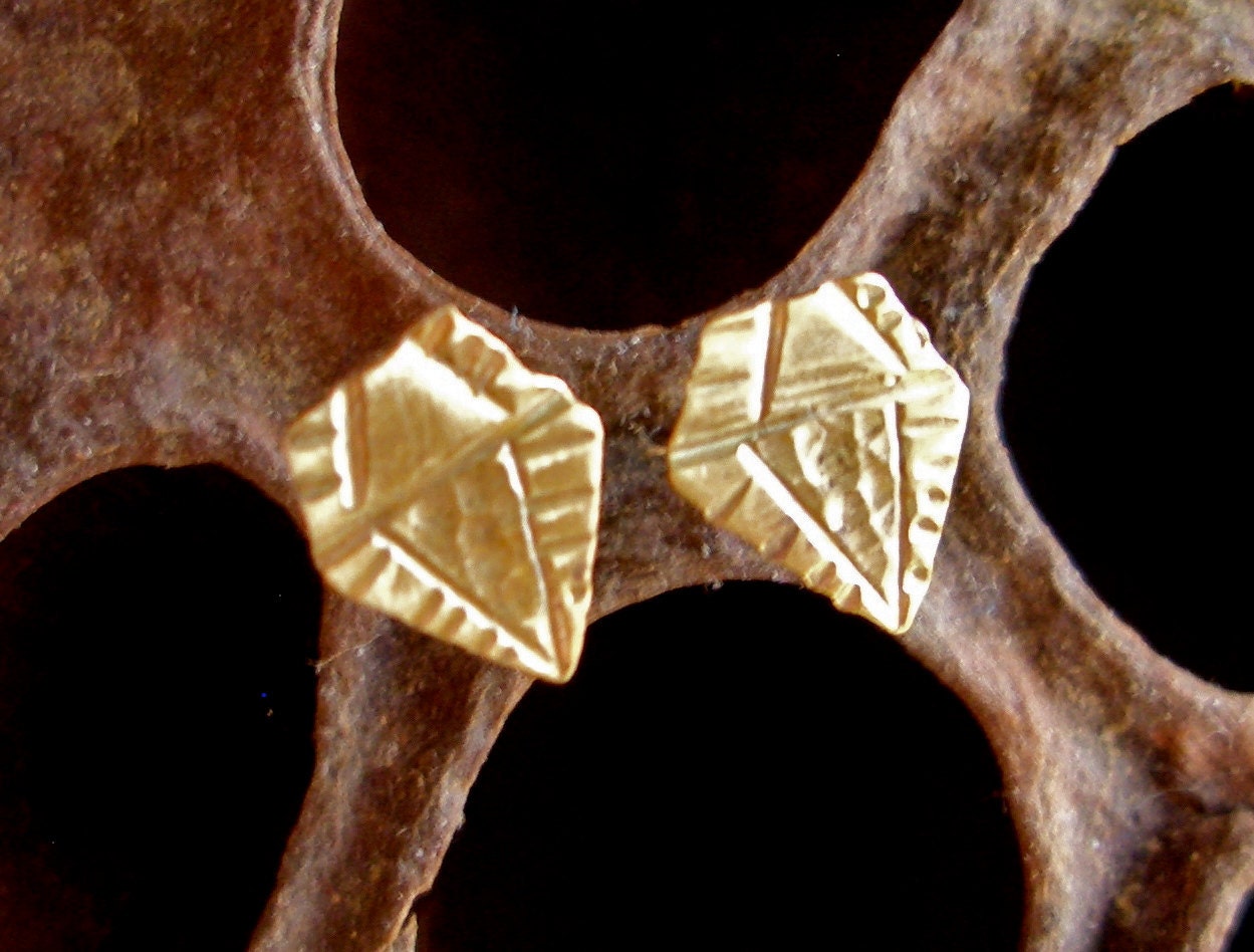 Brass Studs: Rough Diamond