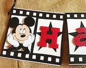 Mickey Mouse  Film Strip Happy Birthday Banner