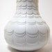 Mid Century Scherzer Bavaria White Matte Porcelain Art Vase 60s