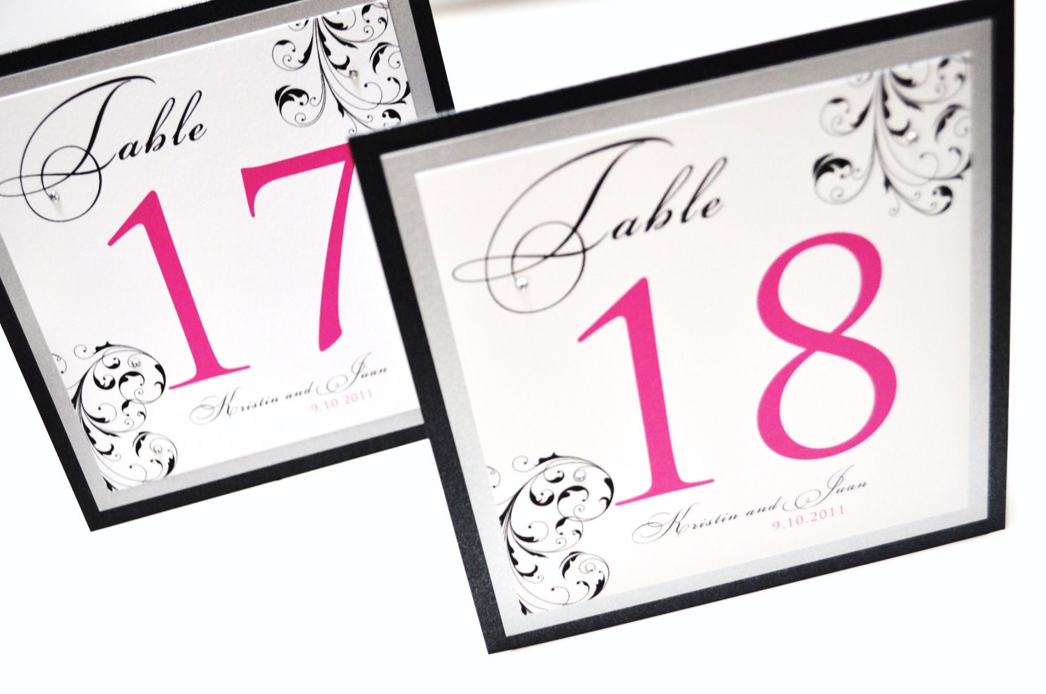 Table Numbers for weddings